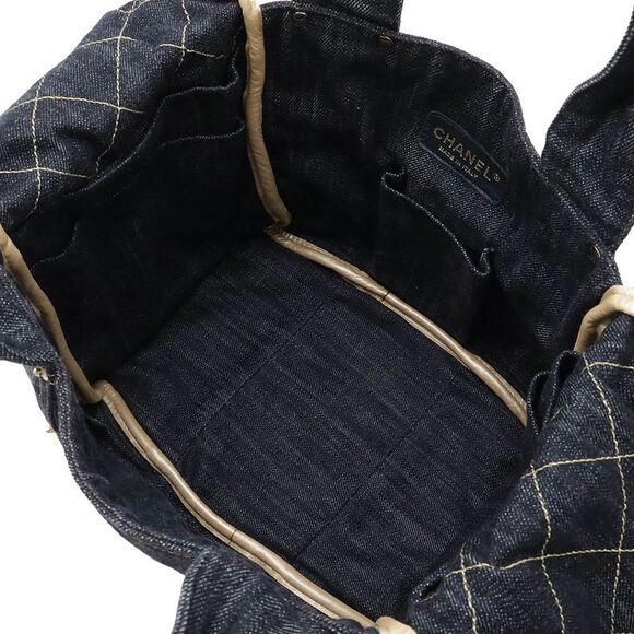 Chanel Denim Coco Mark Tote Bag - Picture 7 of 9